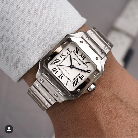 Cartier Santos Plus Caballero Metálico